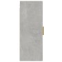 Armario colgante de pared gris hormigón 34,5x34x90 cm de vidaXL, Aparadores - Ref: Foro24-812451, Precio: 55,45 €, Descuento: %