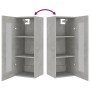 Concrete gray hanging wall cabinet 34.5x34x90 cm by vidaXL, Sideboards - Ref: Foro24-812451, Price: 48,99 €, Discount: %