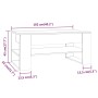 Couchtisch aus schwarzem Sperrholz, 102 x 55 x 45 cm von vidaXL, Couchtisch - Ref: Foro24-810900, Preis: 68,59 €, Rabatt: %