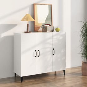 Hochglanzweißes Sideboard aus Holzwerkstoff, 90 x 34 x 80 cm von vidaXL, Sideboards - Ref: Foro24-812507, Preis: 108,94 €, Ra...