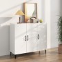 Glossy white engineered wood sideboard 90x34x80 cm by vidaXL, Sideboards - Ref: Foro24-812507, Price: 105,99 €, Discount: %