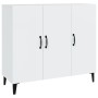 Glossy white engineered wood sideboard 90x34x80 cm by vidaXL, Sideboards - Ref: Foro24-812507, Price: 105,99 €, Discount: %