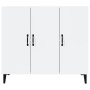 Glossy white engineered wood sideboard 90x34x80 cm by vidaXL, Sideboards - Ref: Foro24-812507, Price: 105,99 €, Discount: %