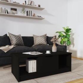 Black engineered wood coffee table 102x50x36 cm by vidaXL, Coffee table - Ref: Foro24-811350, Price: 54,99 €, Discount: %