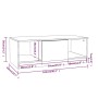 Mesa de centro madera de ingeniería negro 102x50x36 cm de vidaXL, Mesas de centro - Ref: Foro24-811350, Precio: 59,24 €, Desc...