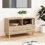 Smoked oak plywood TV cabinet 80x36x50 cm by vidaXL, TV Furniture - Ref: Foro24-812585, Price: 68,99 €, Discount: %