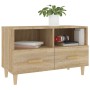 Smoked oak plywood TV cabinet 80x36x50 cm by vidaXL, TV Furniture - Ref: Foro24-812585, Price: 68,99 €, Discount: %