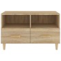 Smoked oak plywood TV cabinet 80x36x50 cm by vidaXL, TV Furniture - Ref: Foro24-812585, Price: 68,99 €, Discount: %