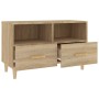 Smoked oak plywood TV cabinet 80x36x50 cm by vidaXL, TV Furniture - Ref: Foro24-812585, Price: 68,99 €, Discount: %