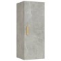 Gray concrete plywood wall cabinet 34.5x34x90 cm by vidaXL, Shelves and shelves - Ref: Foro24-812433, Price: 47,35 €, Discoun...