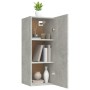 Hängeschrank aus grauem Sperrholz 34,5x34x90 cm von vidaXL, Regale und Regale - Ref: Foro24-812433, Preis: 47,35 €, Rabatt: %