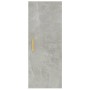 Gray concrete plywood wall cabinet 34.5x34x90 cm by vidaXL, Shelves and shelves - Ref: Foro24-812433, Price: 47,35 €, Discoun...