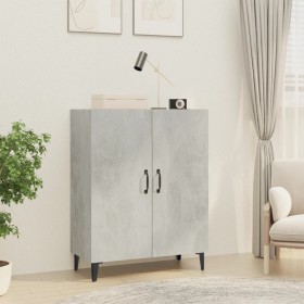 Concrete gray plywood sideboard 70x34x90 cm by vidaXL, Sideboards - Ref: Foro24-812109, Price: 65,24 €, Discount: %