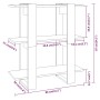 Weißes Regal/Raumteiler 80x30x87 cm von vidaXL, Bücherregale und Regale - Ref: Foro24-811583, Preis: 39,85 €, Rabatt: %