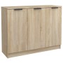 Aparador de madera contrachapada roble Sonoma 90,5x30x70 cm de vidaXL, Aparadores - Ref: Foro24-811190, Precio: 73,43 €, Desc...