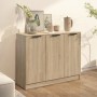 Sideboard aus Sonoma-Eichensperrholz, 90,5 x 30 x 70 cm von vidaXL, Sideboards - Ref: Foro24-811190, Preis: 73,43 €, Rabatt: %