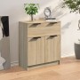 Plywood oak Sonoma color sideboard 60x30x70 cm by vidaXL, Sideboards - Ref: Foro24-811091, Price: 70,37 €, Discount: %