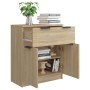 Plywood oak Sonoma color sideboard 60x30x70 cm by vidaXL, Sideboards - Ref: Foro24-811091, Price: 70,37 €, Discount: %