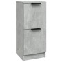 Aparador de madera contrachapada gris hormigón 30x30x70 cm de vidaXL, Aparadores - Ref: Foro24-811177, Precio: 37,62 €, Descu...