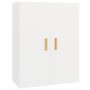 White hanging wall cabinet 69.5x34x90 cm by vidaXL, Sideboards - Ref: Foro24-812258, Price: 86,65 €, Discount: %