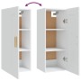 Holzwerkstoff-Hängeschrank weiß 35x34x90 cm von vidaXL, Regale und Regale - Ref: Foro24-812465, Preis: 33,99 €, Rabatt: %