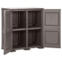 Kunststoff-Kleiderschrank, graues Holzdesign, 79 x 43 x 85,5 cm von vidaXL, Schließfächer und Lagerschränke - Ref: Foro24-340...