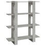 Regal/Raumteiler grau Beton 100x30x123,5 cm von vidaXL, Bücherregale und Regale - Ref: Foro24-811542, Preis: 42,99 €, Rabatt: %