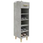 Mueble zapatero madera contrachapada gris hormigón 30x35x105 cm de vidaXL, Zapateros y organizadores de calzado - Ref: Foro24...