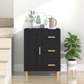 Black plywood sideboard 69.5x34x90 cm by vidaXL, Sideboards - Ref: Foro24-812223, Price: 118,99 €, Discount: %