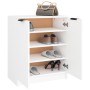 Mueble zapatero de madera contrachapada blanco 59x35x70 cm de vidaXL, Zapateros y organizadores de calzado - Ref: Foro24-8114...