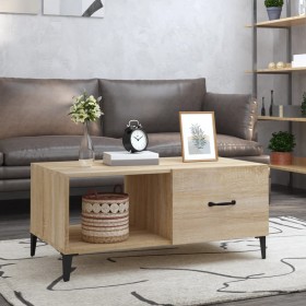 Sonoma oak plywood coffee table 90x50x40 cm by vidaXL, Coffee table - Ref: Foro24-812666, Price: 60,79 €, Discount: %