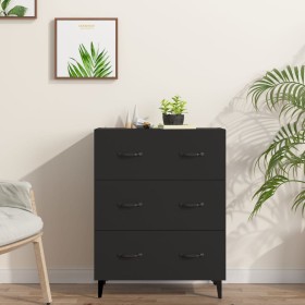 Black engineered wood sideboard 69.5x34x90 cm by vidaXL, Sideboards - Ref: Foro24-812160, Price: 88,48 €, Discount: %