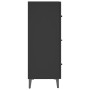 Aparador de madera de ingeniería negro 69,5x34x90 cm de vidaXL, Aparadores - Ref: Foro24-812160, Precio: 88,86 €, Descuento: %