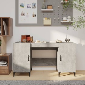 Schreibtisch aus grauem Sperrholz 140x50x75 cm von vidaXL, Schreibtische - Ref: Foro24-812775, Preis: 127,99 €, Rabatt: %