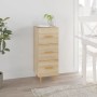 Aparador madera contrachapada color roble Sonoma 34,5x34x90 cm de vidaXL, Aparadores - Ref: Foro24-812342, Precio: 72,78 €, D...