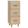 Aparador madera contrachapada color roble Sonoma 34,5x34x90 cm de vidaXL, Aparadores - Ref: Foro24-812342, Precio: 72,78 €, D...