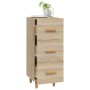 Aparador madera contrachapada color roble Sonoma 34,5x34x90 cm de vidaXL, Aparadores - Ref: Foro24-812342, Precio: 72,78 €, D...