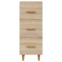 Aparador madera contrachapada color roble Sonoma 34,5x34x90 cm de vidaXL, Aparadores - Ref: Foro24-812342, Precio: 72,78 €, D...