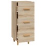 Aparador madera contrachapada color roble Sonoma 34,5x34x90 cm de vidaXL, Aparadores - Ref: Foro24-812342, Precio: 72,78 €, D...