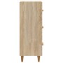 Aparador madera contrachapada color roble Sonoma 34,5x34x90 cm de vidaXL, Aparadores - Ref: Foro24-812342, Precio: 72,78 €, D...