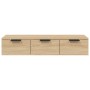 Sonoma oak engineered wood wall cabinet 102x30x20 cm by vidaXL, Shelves and shelves - Ref: Foro24-811406, Price: 65,32 €, Dis...