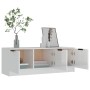 Glossy white plywood TV cabinet 102x35x36.5 cm by vidaXL, TV Furniture - Ref: Foro24-811364, Price: 74,32 €, Discount: %