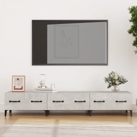 Concrete gray plywood TV cabinet 150x34.5x30 cm by vidaXL, TV Furniture - Ref: Foro24-812649, Price: 82,99 €, Discount: %