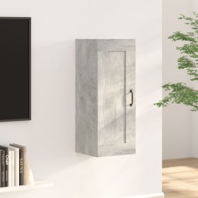 Engineered wood hanging wardrobe in concrete gray, 35x34x90 cm by vidaXL, Lockers and storage cabinets - Ref: Foro24-812478, ...