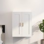 White engineered wood wall cabinet 69.5x32.5x90 cm by vidaXL, Shelves and shelves - Ref: Foro24-812294, Price: 66,96 €, Disco...