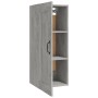 Grauer Beton-Hängeschrank aus Holzwerkstoff 35x34x90 cm von vidaXL, Schließfächer und Lagerschränke - Ref: Foro24-812478, Pre...