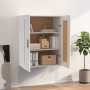 Weißer Wandschrank aus Holzwerkstoff, 69,5 x 32,5 x 90 cm von vidaXL, Regale und Regale - Ref: Foro24-812294, Preis: 67,87 €,...