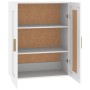 White engineered wood wall cabinet 69.5x32.5x90 cm by vidaXL, Shelves and shelves - Ref: Foro24-812294, Price: 66,96 €, Disco...