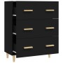 Aparador de madera contrachapada negro 70x34x90 cm de vidaXL, Aparadores - Ref: Foro24-812151, Precio: 83,28 €, Descuento: %