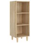 Sonoma oak plywood sideboard 34.5x32.5x90 cm by vidaXL, Sideboards - Ref: Foro24-812378, Price: 40,69 €, Discount: %